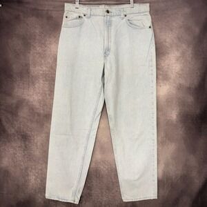 Vintage Levis 550 Jeans Mens 36x30 Light Wash Made‎ in USA Relaxed Tapered 90s